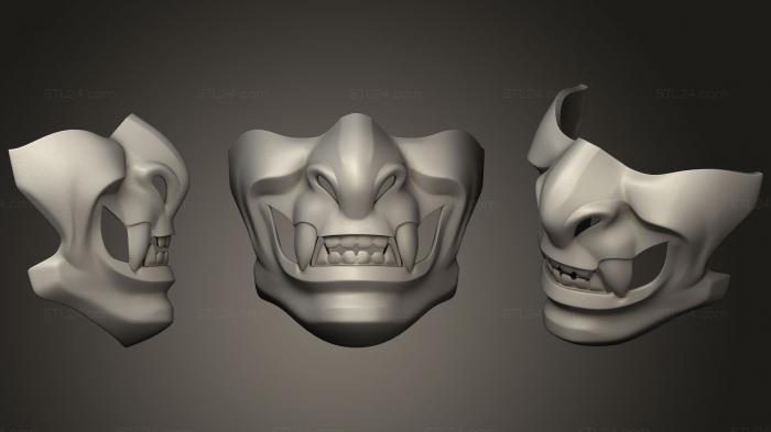 Mask (Menp, MS_0320) 3D models for cnc
